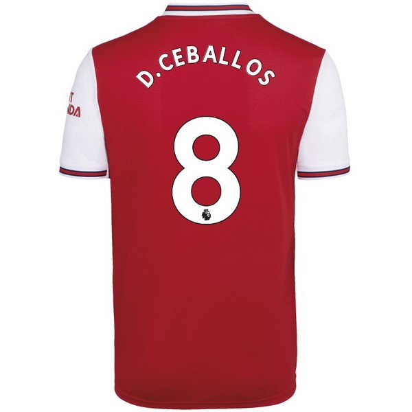 Camiseta Arsenal NO.8 D.Ceballos 1ª 2019/20 Rojo